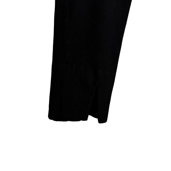 Eileen Fisher Black Pull On Stretch Straight Leg Pants Size Small Elastic Waist - Picture 7 of 8